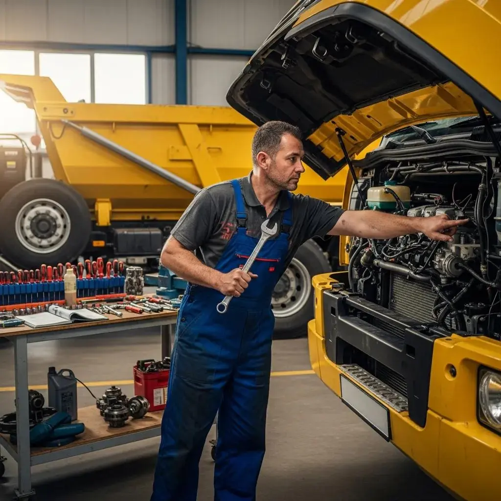 mechanic-inspecting-a-tipper-truck-emphasizing-the-importance-of-vehicle-condition-in-valuation
