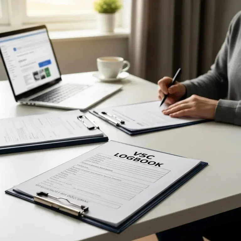 person-organizing-vehicle-sale-documents-highlighting-legal-requirements-for-selling-tipper-trucks