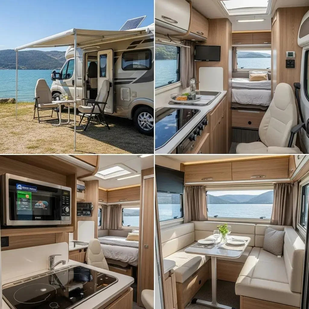 Well-maintained motorhome showcasing key features that influence resale value