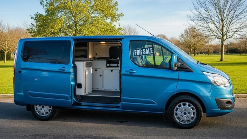 Well-maintained van ready for sale in a sunny outdoor setting